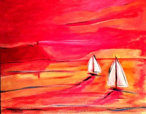 Acrílico sobre tabla. 70x60